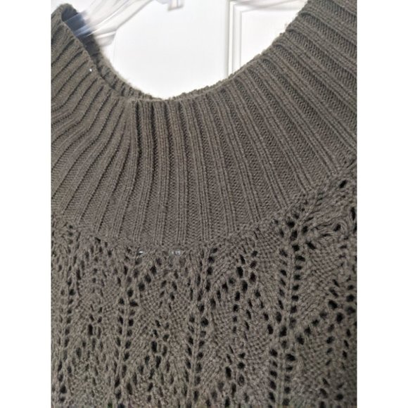 S Olive Green Knit Sweater Dress - Picture 4 of 10